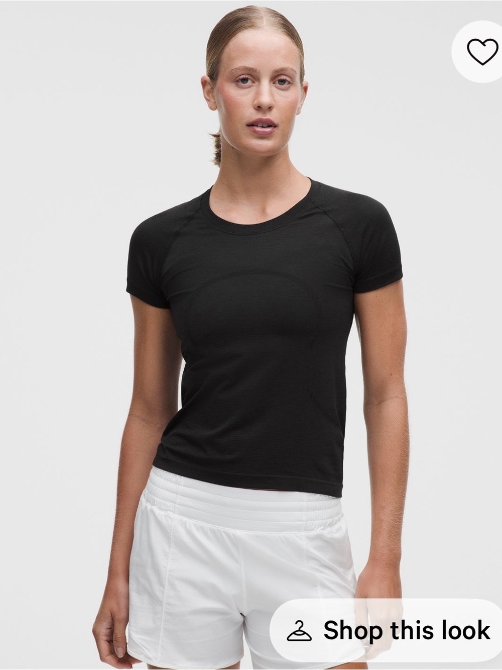 NWT Lululemon swiftly short sleeve 2.0 Black Short Sleeve. Size: 10.